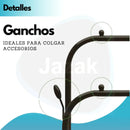 Perchero Metálico Móvil de Doble Barral – 110 × 150 cm (ENVÍO GRATIS)