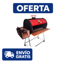 Tambor Full Móvil Parrilla Color Negro y Rojo (ENVÍO GRATIS)